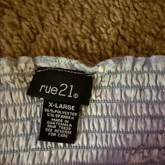 Floral Blue tube top - Picture 2 of 2